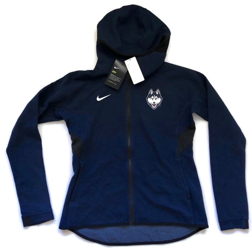 Nike Dry Showtime Full Zip Hoodie - UConn Huskies